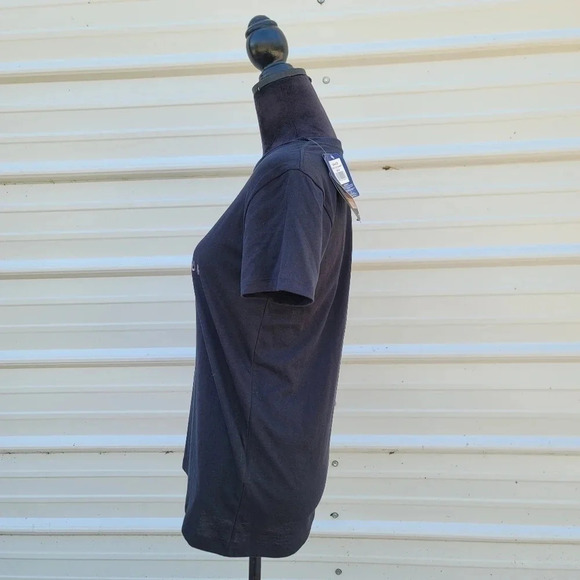 NWT Under Armour Women's Graphic Big Logo The Classic Tee Stretch sz Small S - Picture 2 of 12